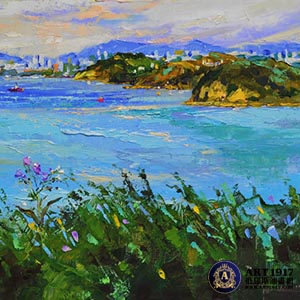 《海边城市》 - art1917俄罗斯油画网