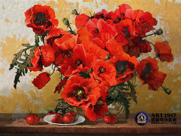 Маки罂粟花 2018 布面油画30x40сm.jpg