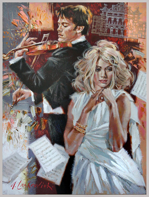 画家推介|画家阿列克谢的爱乐之城 - art1917俄罗斯油画网