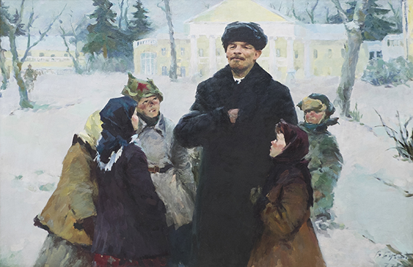 苏联作品集——《列宁跟孩子们》 - art1917俄罗斯油画网