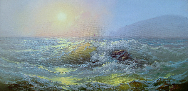 俄罗斯海景油画欣赏